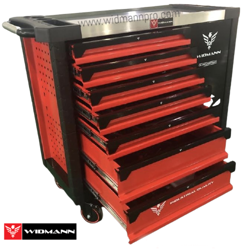 WIDMANN ULTRA PRO TOOLS 7/7 FULL DRAWERS - NEW TOOLS - RED