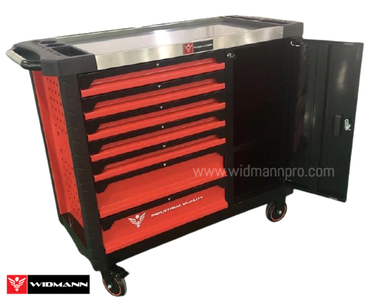 WIDMANN ULTRA PRO TOOLS 7/7 FULL DRAWERS - NEW TOOLS - RED