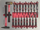WIDMANN ULTRA PRO TOOLS 7/7 FULL DRAWERS - NEW TOOLS - RED