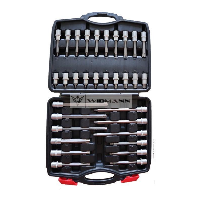 88-piece 1/2″ Bit Socket Sets: Spline, Internal Hexagon, T-Star