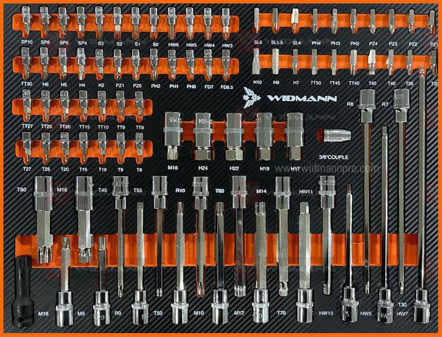 WIDMANN TOOLS CABINET - 7 LAYERS - ORANGE