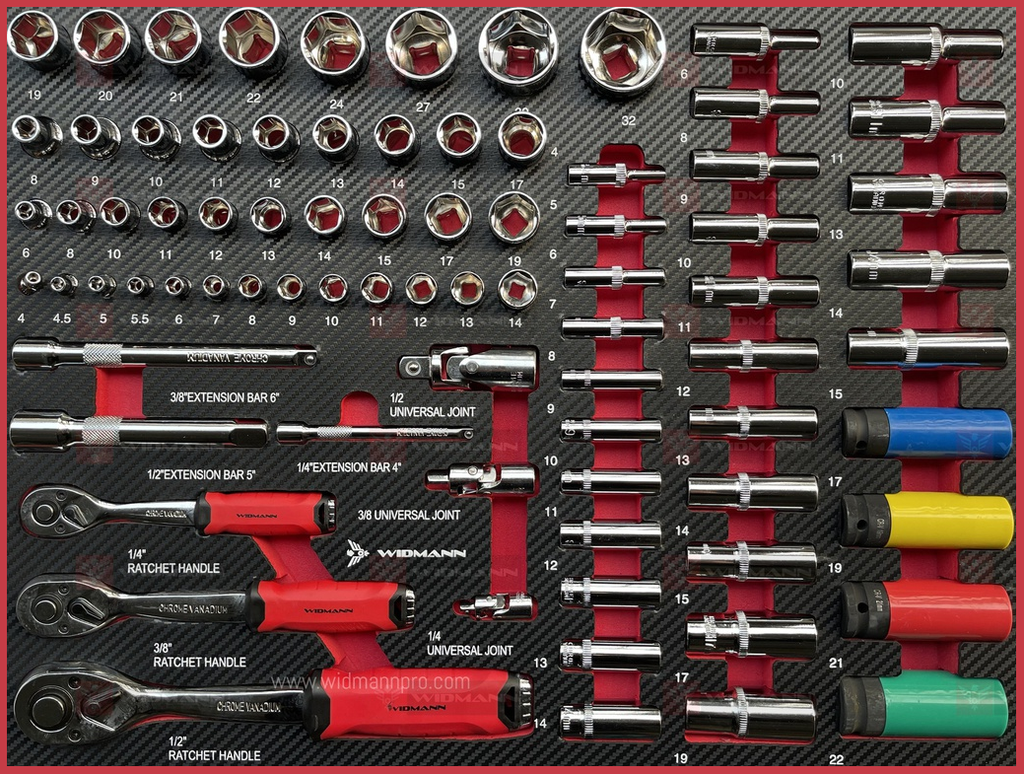 WIDMANN TOOLS CABINET - 7 LAYERS - BLACK