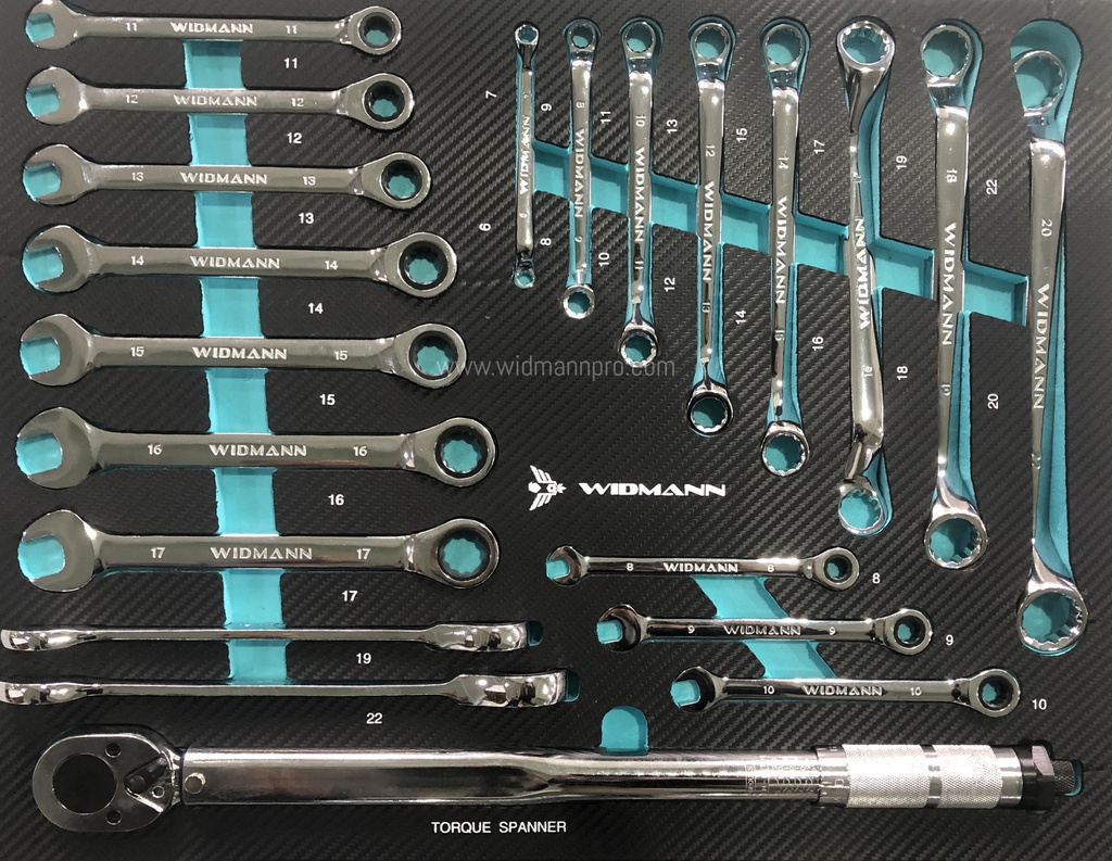 WIDMANN TOOLS CABINET  8 LAYERS AQUA