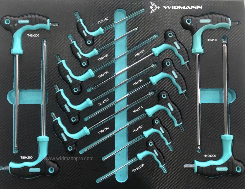 WIDMANN TOOLS CABINET  8 LAYERS AQUA