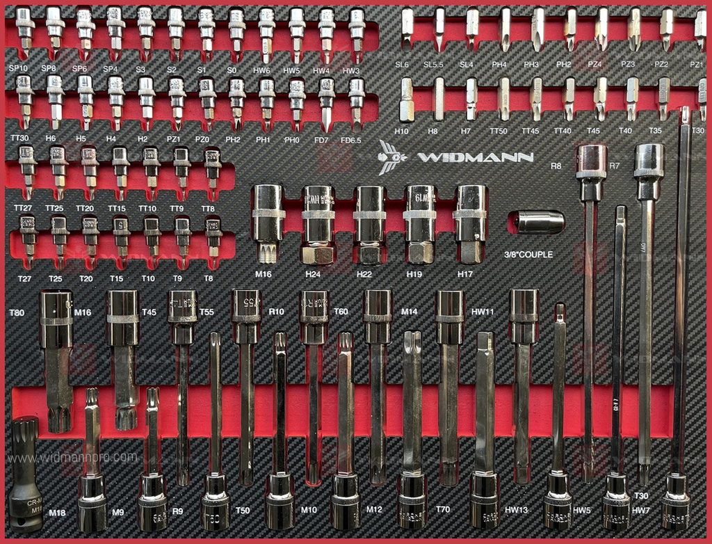 WIDMANN TOOLS CABINET - 8 LAYERS - RED